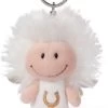 NICI Schutzengel Weiß 7cm Schlüsselanhänger Mit Symbol Hufeisen (46120) -Plüschwelt Verkauf 15613055 01
