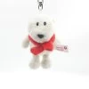 Nici 25950 Schlüsselanhänger Eisbär Mit Rotem Schal 10cm Plüsch Polar Bär