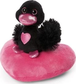 NICI Love Schwan Auf Herz GREEN, Schwarz, 10 Cm (48265)