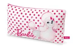 Nici 33988 Kissen Barbie Pudel Sequin Weiß-rosa Rechteckig 43x25cm Plüsch