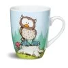 Nici 35923 Porzellan-Tasse Eule Oscar Forest Friends Kaffeetasse Teetasse