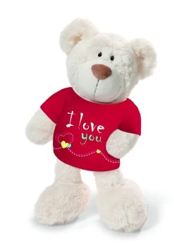 Nici 37756.1 Classic Bear Creme Mit Rotem T-Shirt "I Love You" 35cm Plüsch Schlenker -Plüschwelt Verkauf 37756 1 1