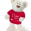 Nici 37756.1 Classic Bear Creme Mit Rotem T-Shirt "I Love You" 35cm Plüsch Schlenker -Plüschwelt Verkauf 37756 1