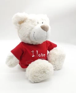 Nici 37756.1 Classic Bear Creme Mit Rotem T-Shirt "I Love You" 35cm Plüsch Schlenker -Plüschwelt Verkauf 37756 1 9