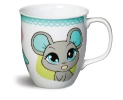 Nici 37792 Tasse Graue Maus Sweet Hearts Porzellan Kaffeetasse Teetasse
