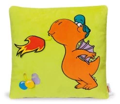 Nici 40693 Kissen Der Kleine Drache Kokosnuss Plüsch 35x35cm