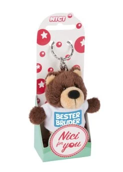 Nici 44705 Schlüsselanhänger Bär Mit T-Shirt Ca 10cm - Bester Bruder -Plüschwelt Verkauf 44705 02 ZA Frei 1462x2048