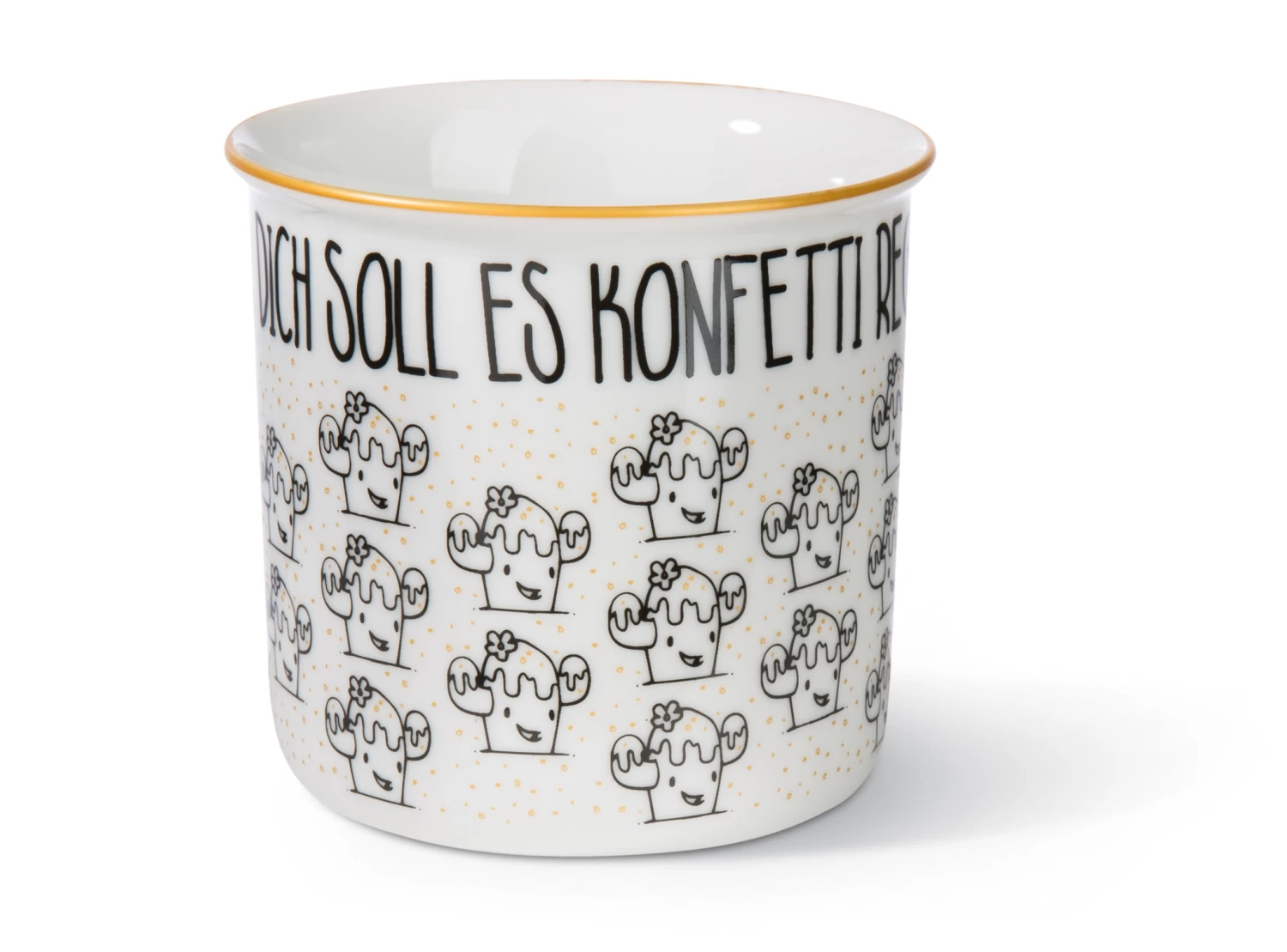 Nici 45017 Porzellantasse Metallic "Für Dich Soll Es Konfetti Regnen" Kaktus 4 Nici 45017 Porzellantasse Metallic "Für Dich Soll Es Konfetti Regnen" Kaktus – Bild 2