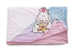 Nici 48170 Plüschdecke Einhorn Theodor Im Schneeanzug Ca 140x175cm GREEN