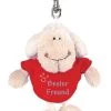 Nici 31560 Schaf Weiß T-Shirt "Bester Freund" Bb Schlüsselanhänger 10cm Plüsch -Plüschwelt Verkauf 57pMpkl3uMqeNEz