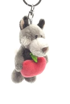 Nici 90647 Schlüsselanhänger Wolf Woody Wulf & Apfel 10cm Plüsch Taiwan Limited -Plüschwelt Verkauf 90647 3
