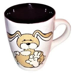 Nici 22036 Tasse Hase Puschel Beige Porzellan Spring Frühling Rabbit 11cm Ø8,5cm -Plüschwelt Verkauf N22036 bearbeitet