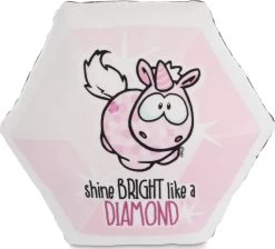 Nici Kissen Diamantförmig Einhorn Pink Diamond 30x25cm (47638)